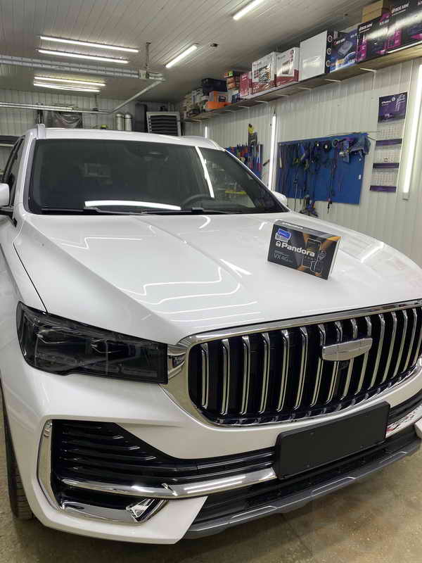 Geely_Monjaro_Re1 установка сигнализации Pandora VX-4G GPS